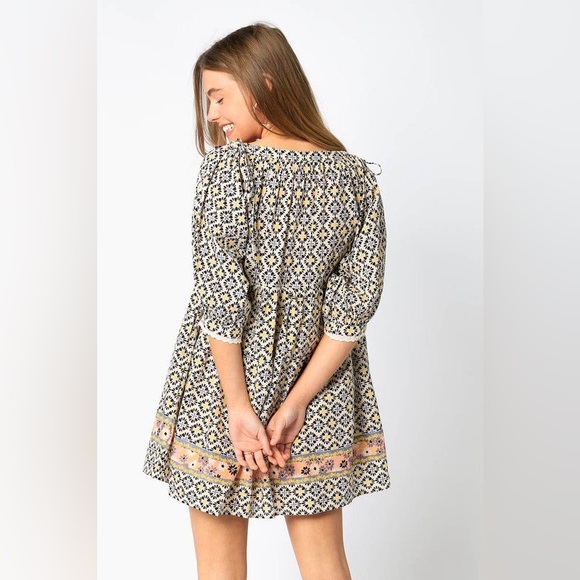 🎀NWOT Olivaceous Peachy Boho Dress - Picture 4 of 7